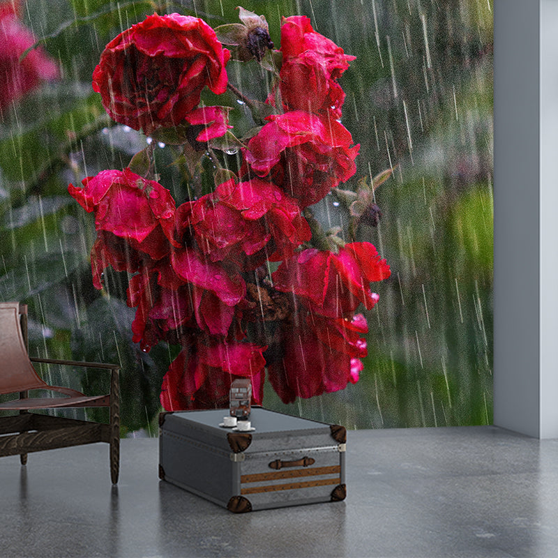 Roses Mildew Resistant Mural Wallpaper Living Room Wall Mural
