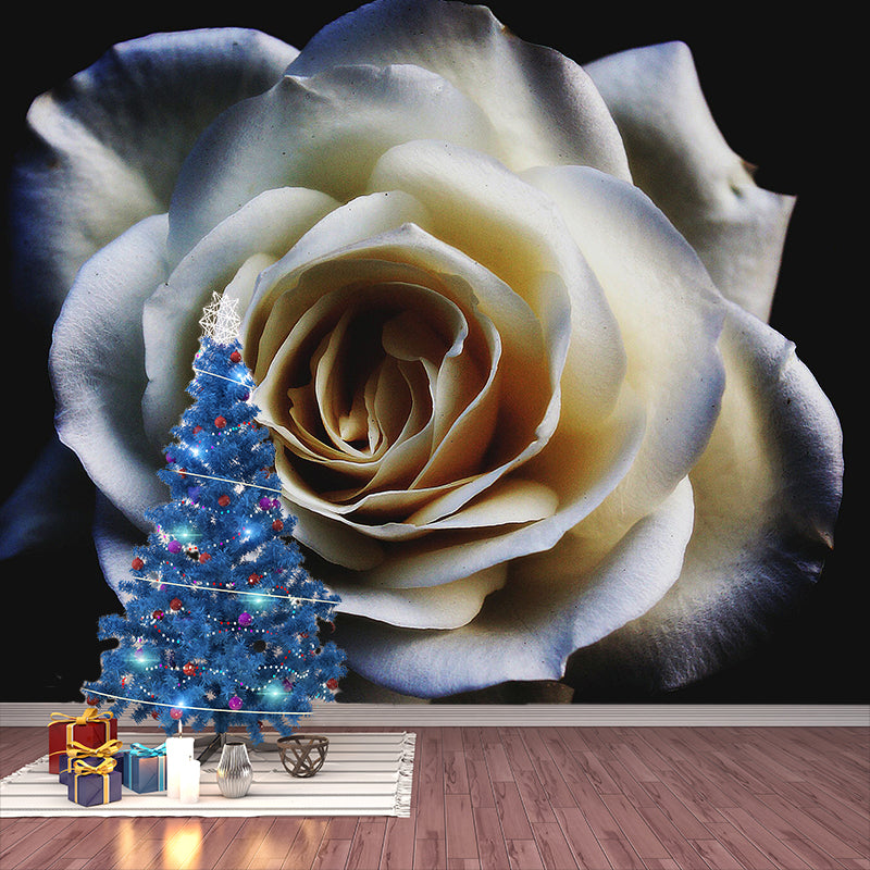 Mural Wallpaper Modern Photography Roses Living Room Wall Mural