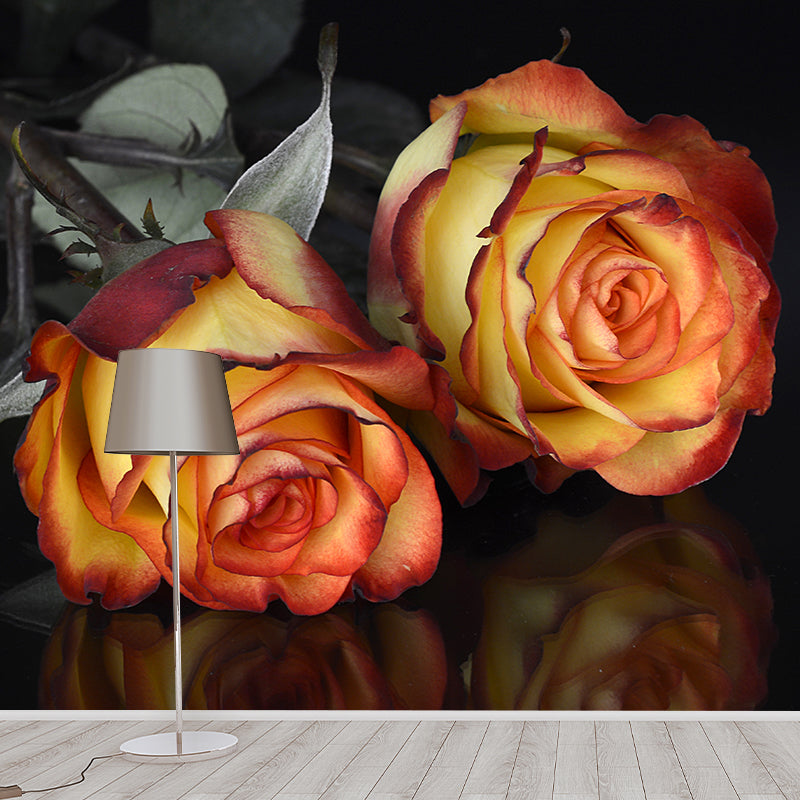 Mural Wallpaper Modern Photography Roses Living Room Wall Mural