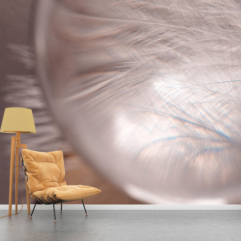 Feather Photography Mural Wallpaper Environment Friendly Living Room Wall Mural