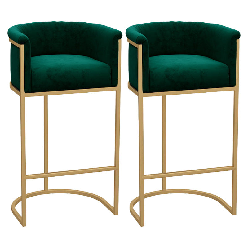 Glam Reposabrazos Respaldo Taburete De Bar Hierro Leche Tienda De Té Taburete De Bar con Cojín Y Pedal