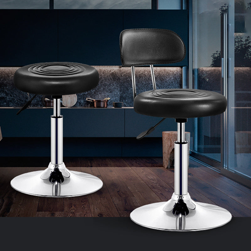 Modern Adjustable Rotatable Counter Stool Steel Mobile Phone Store Bar Stool with Cushion