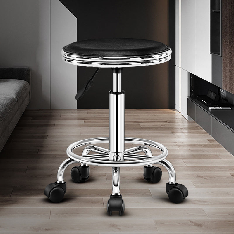 Modern Adjustable Rotatable Counter Stool Steel Mobile Phone Store Bar Stool with Cushion