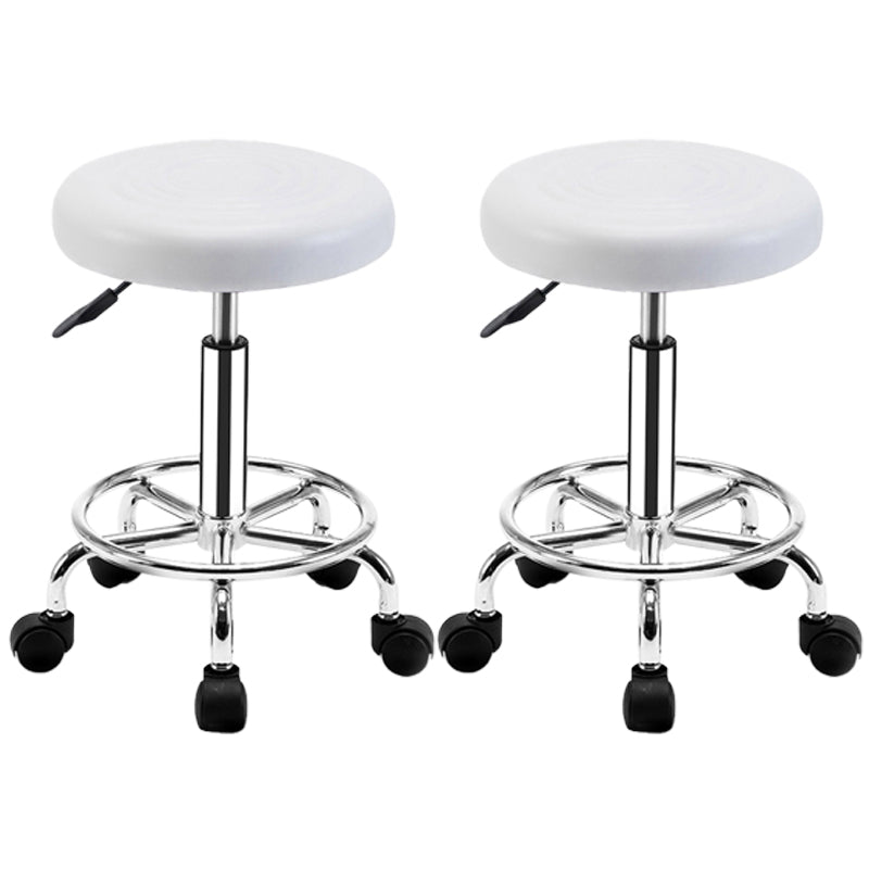 Modern Adjustable Rotatable Counter Stool Steel Mobile Phone Store Bar Stool with Cushion
