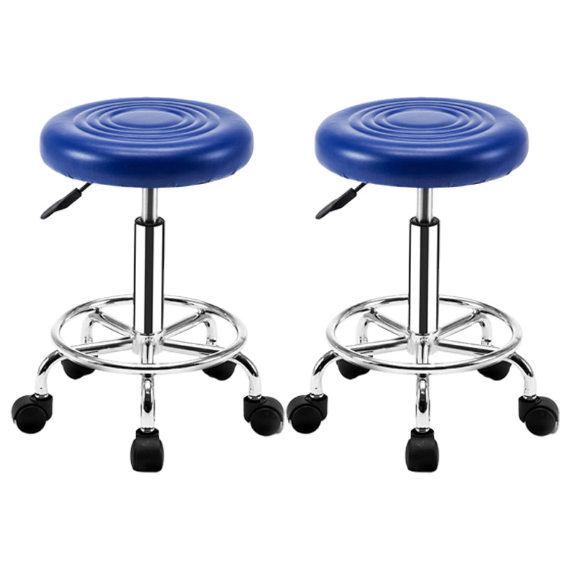 Modern Adjustable Rotatable Counter Stool Steel Mobile Phone Store Bar Stool with Cushion