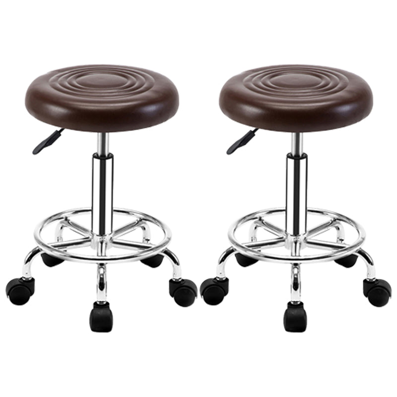 Modern Adjustable Rotatable Counter Stool Steel Mobile Phone Store Bar Stool with Cushion