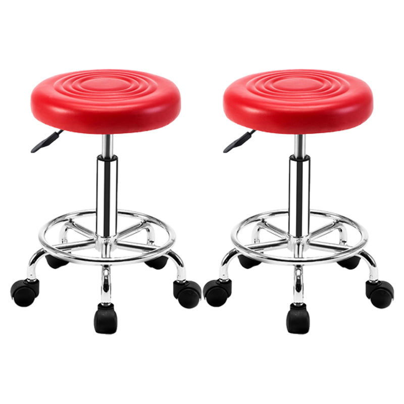 Modern Adjustable Rotatable Counter Stool Steel Mobile Phone Store Bar Stool with Cushion