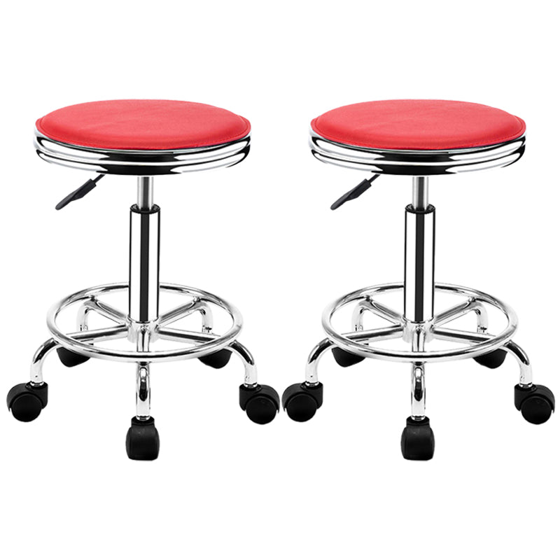 Modern Adjustable Rotatable Counter Stool Steel Mobile Phone Store Bar Stool with Cushion