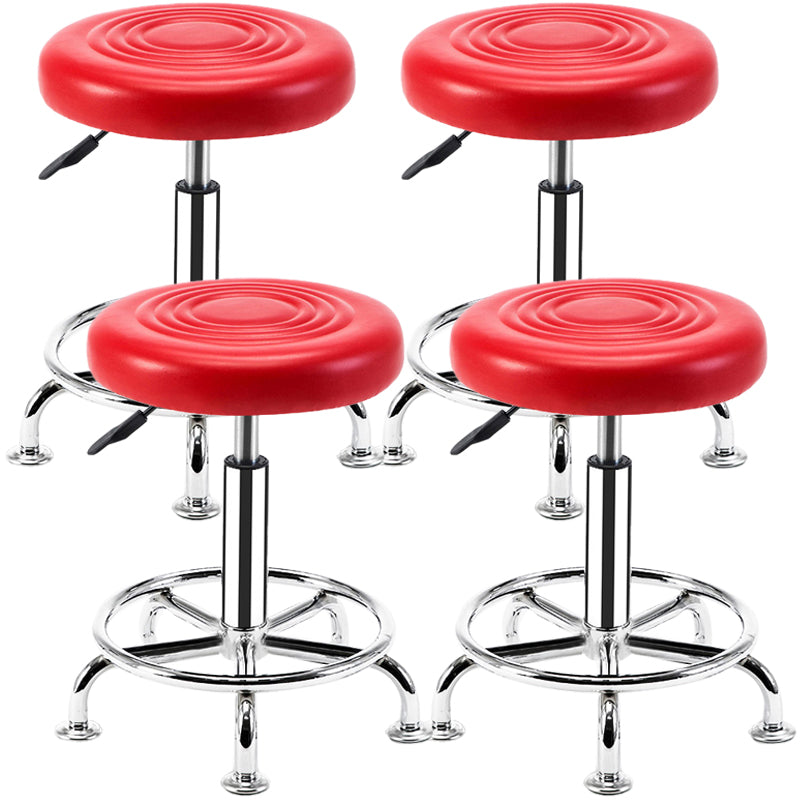 Modern Adjustable Rotatable Counter Stool Steel Mobile Phone Store Bar Stool with Cushion