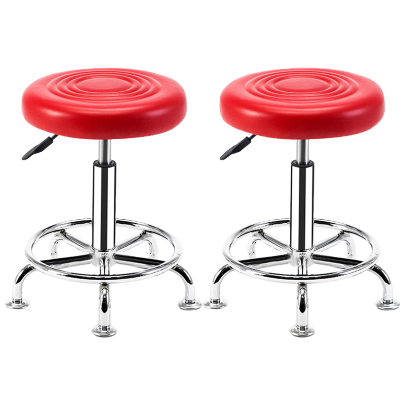 Modern Adjustable Rotatable Counter Stool Steel Mobile Phone Store Bar Stool with Cushion