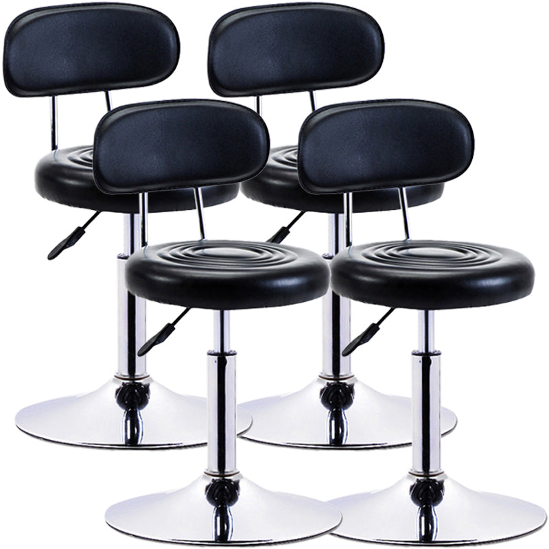 Modern Adjustable Rotatable Counter Stool Steel Mobile Phone Store Bar Stool with Cushion