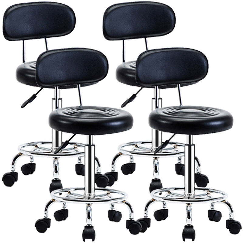 Modern Adjustable Rotatable Counter Stool Steel Mobile Phone Store Bar Stool with Cushion