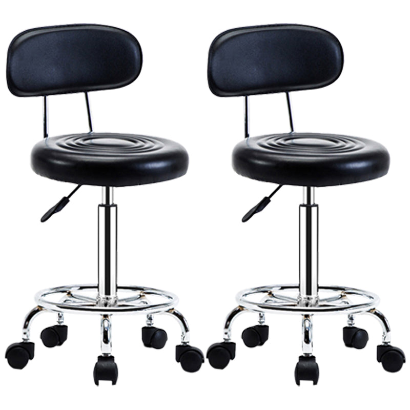 Modern Adjustable Rotatable Counter Stool Steel Mobile Phone Store Bar Stool with Cushion