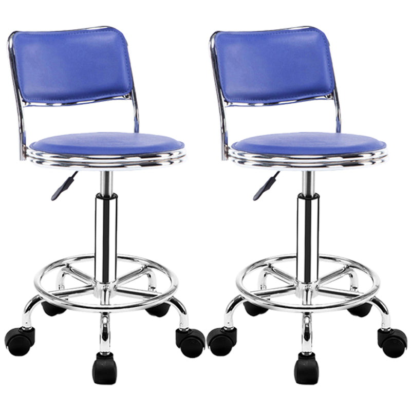 Modern Adjustable Rotatable Counter Stool Steel Mobile Phone Store Bar Stool with Cushion