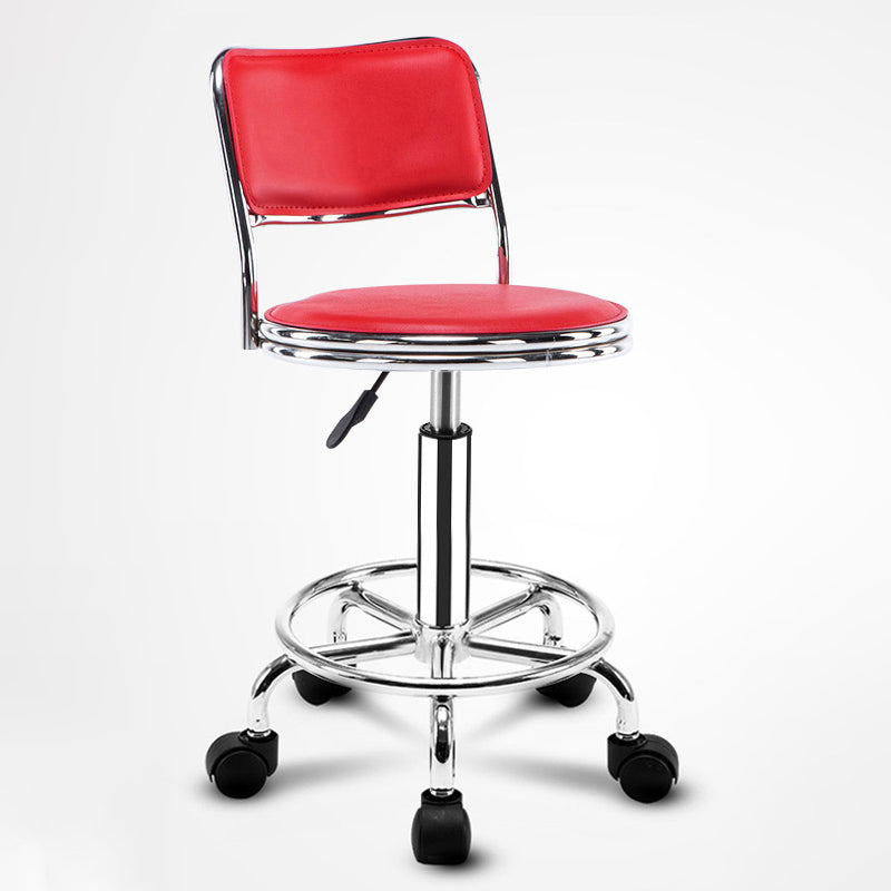 Modern Adjustable Rotatable Counter Stool Steel Mobile Phone Store Bar Stool with Cushion