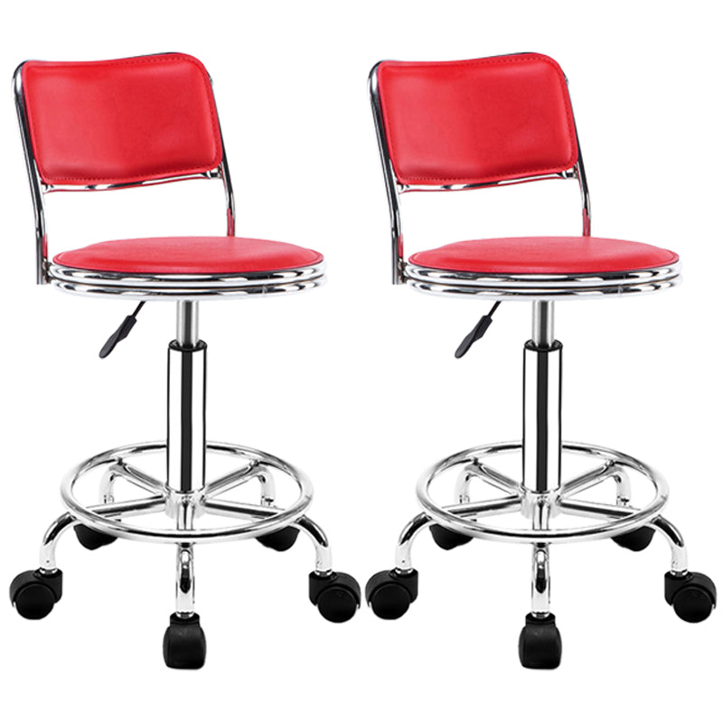 Modern Adjustable Rotatable Counter Stool Steel Mobile Phone Store Bar Stool with Cushion