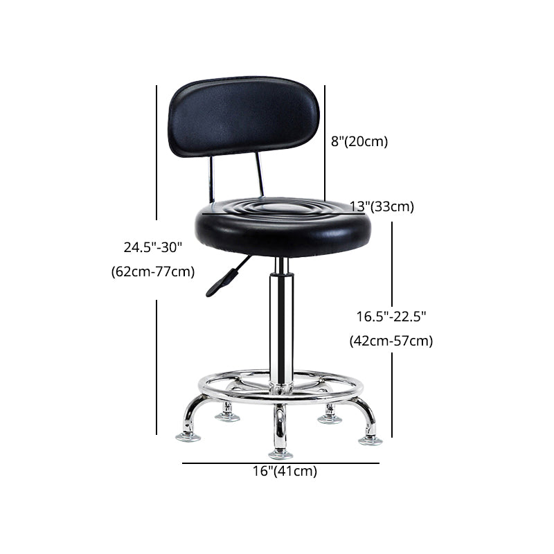 Modern Adjustable Rotatable Counter Stool Steel Mobile Phone Store Bar Stool with Cushion