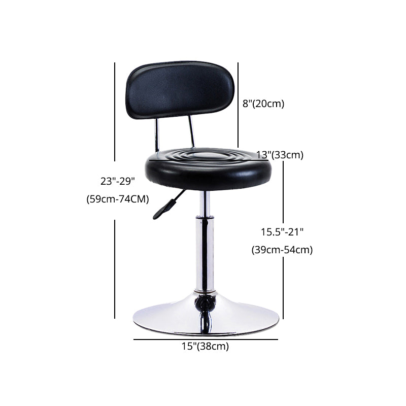 Modern Adjustable Rotatable Counter Stool Steel Mobile Phone Store Bar Stool with Cushion