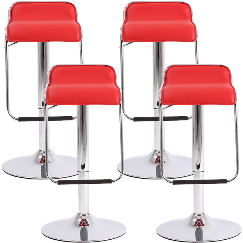 Modern Style Metal Bar Stool with Swivel and Adjustable Height Bar Stool 30-inches