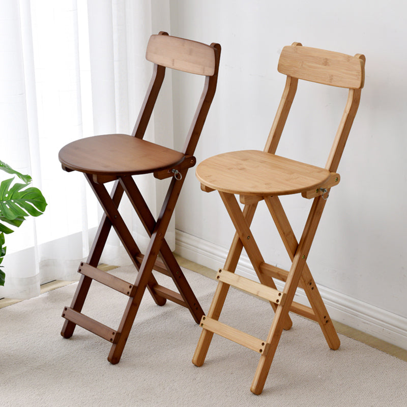 Contemporary Solid Wood Barstool Folding Bar Stool for Restaurant