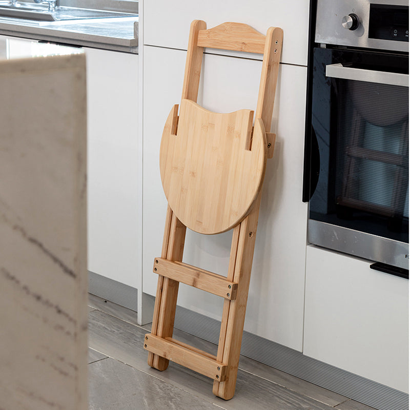 Contemporary Solid Wood Barstool Folding Bar Stool for Restaurant
