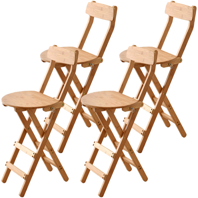 Contemporary Solid Wood Barstool Folding Bar Stool for Restaurant