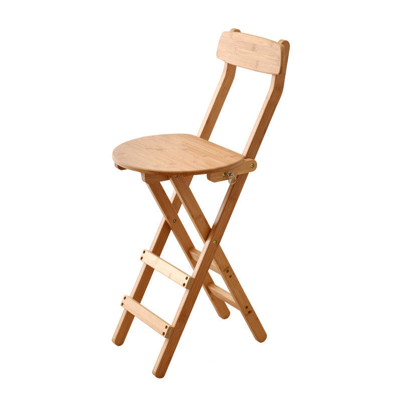 Contemporary Solid Wood Barstool Folding Bar Stool for Restaurant