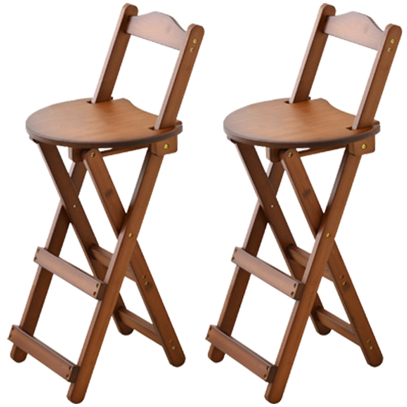 Contemporary Solid Wood Barstool Folding Bar Stool for Restaurant