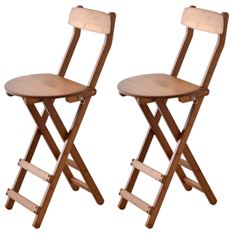 Contemporary Solid Wood Barstool Folding Bar Stool for Restaurant