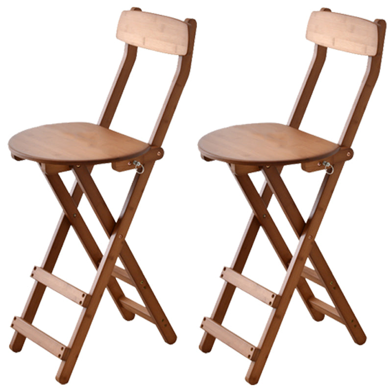 Contemporary Solid Wood Barstool Folding Bar Stool for Restaurant