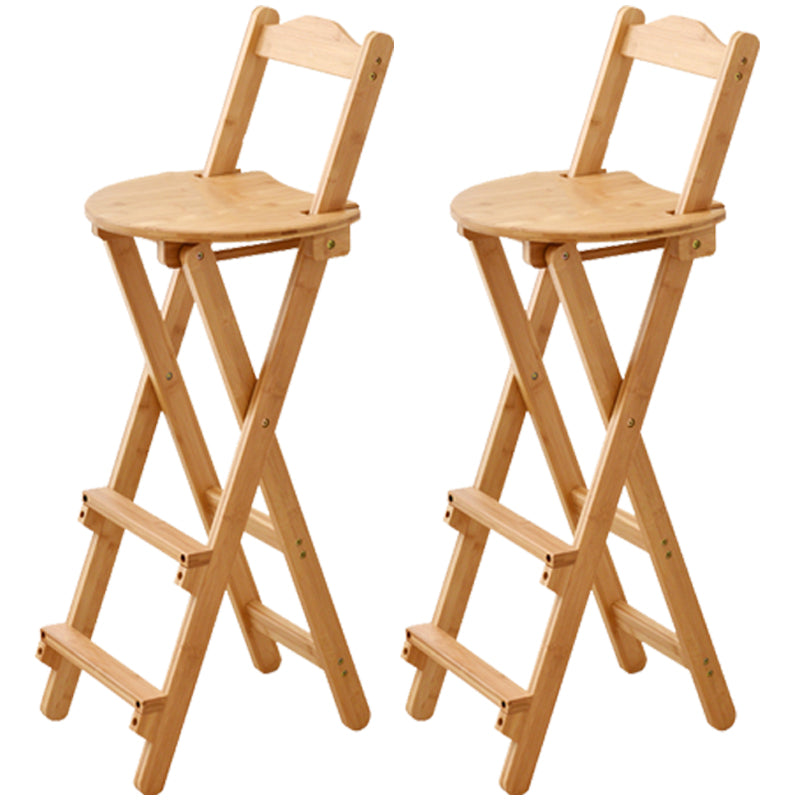 Contemporary Solid Wood Barstool Folding Bar Stool for Restaurant