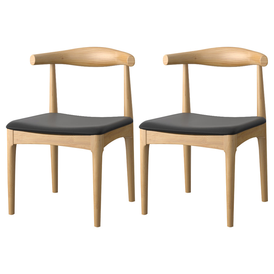 Minimalist 1/2/5 Pieces Dining Table Set Solid Wood Dining Table and Wood Chairs