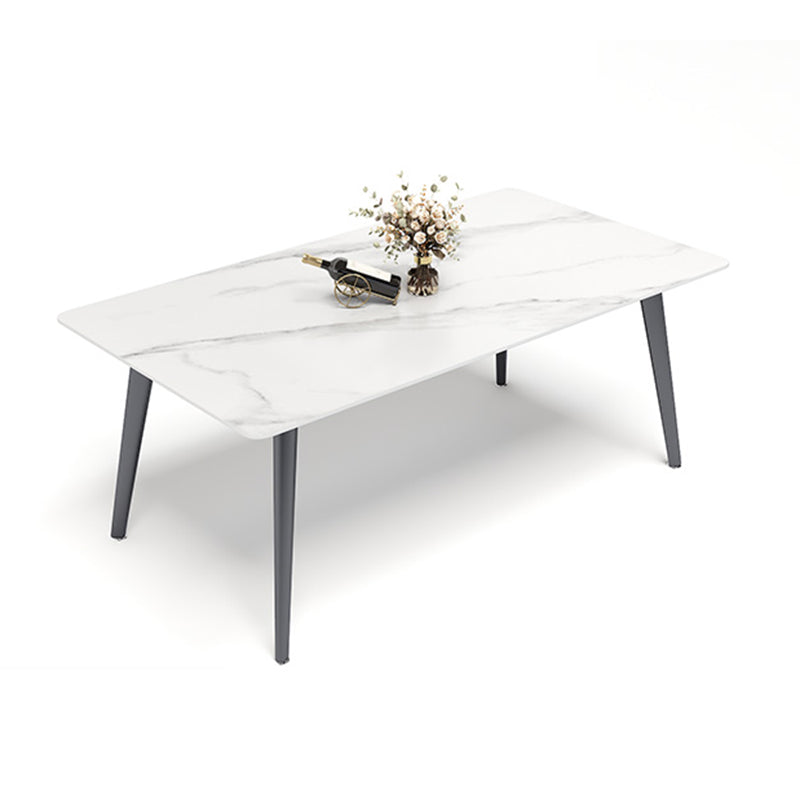 Minimalist 1/4/5/7 Pieces Dining Room Chair Set Sintered Stone Dining Table with Chairs