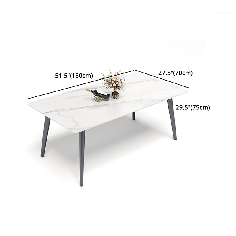 Minimalist 1/4/5/7 Pieces Dining Room Chair Set Sintered Stone Dining Table with Chairs