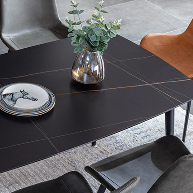 Minimalist 1/2/5/7 Pieces Dining Table Sets Sintered Stone Dining Table Set with Chair