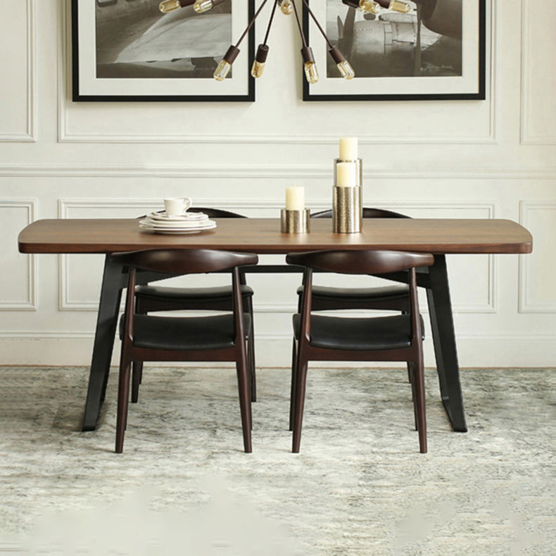 Industrial 1/5 pièces Set Table à manger en bois massif avec chaises