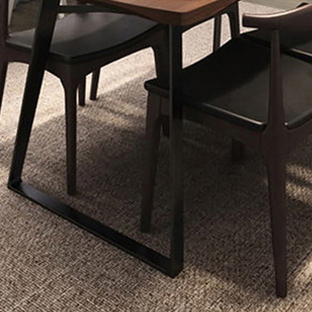 Industrial 1/5 pieces Dinette Set Solid Wood Dining Table with Chairs