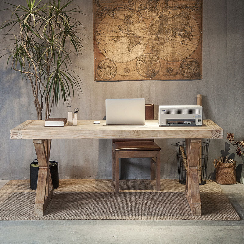 1/2 Pieces Traditional Wood Dining Furniture Set with Wood Chairs Natural Table Furniture