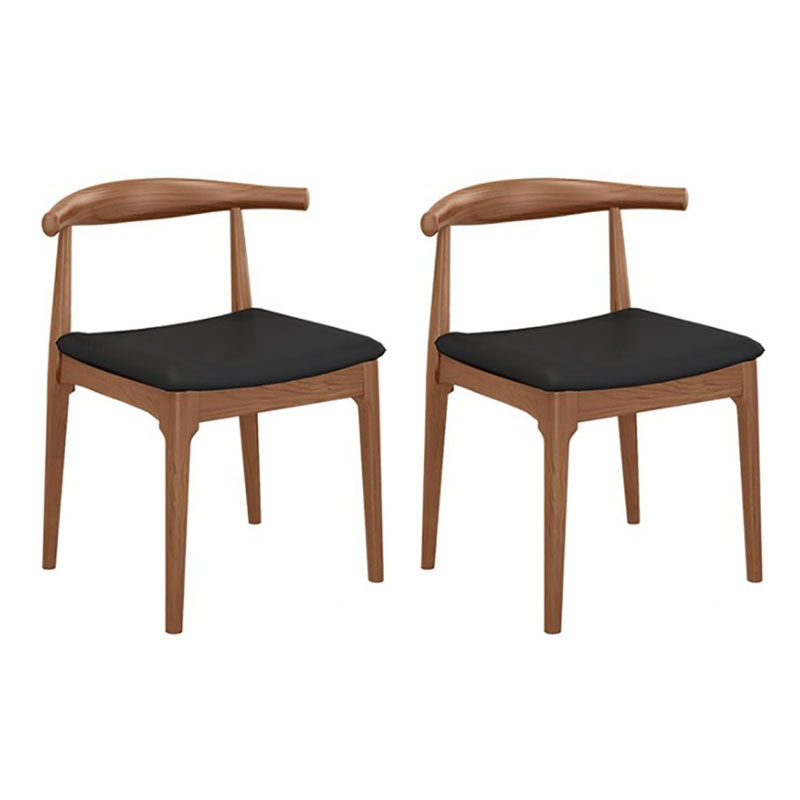 Rectangular 1/2/9 Pieces Dining Set Natural and Black Windsor Back Chair Set for Kitchen