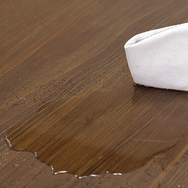 Mesa de pino de mesa de comedor de madera con base de trineo