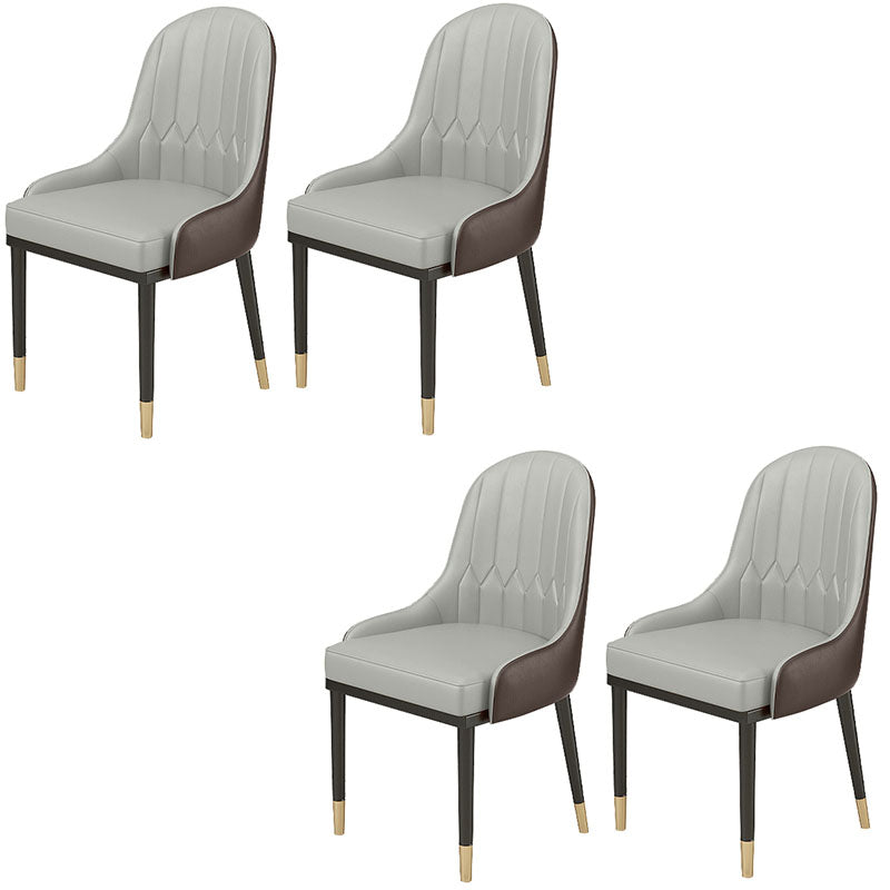 Chaises latérales rembourrées à la glamour glam metal pour usage au restaurant