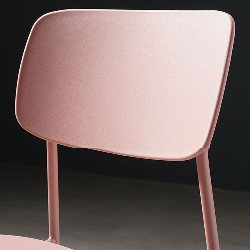 Silla de cocina contemporánea que cena sillas laterales sin brazos con patas de metal