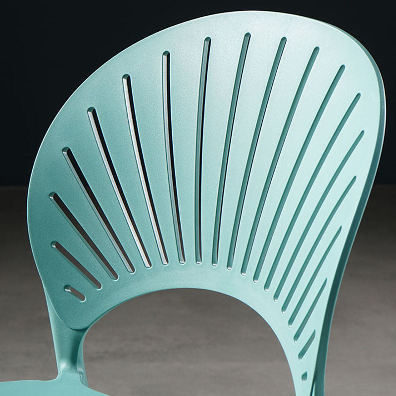Eigentijdse stijl keuken plastic stoelen eetarmloze open achterkant stoel