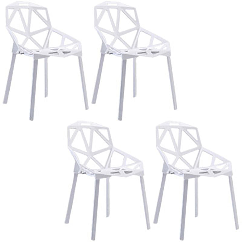 El comedor contemporáneo plástico preside la cocina que cena la silla lateral del brazo