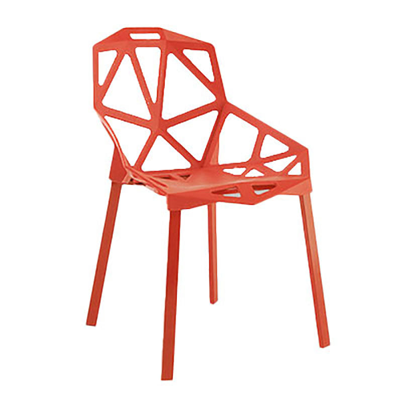 El comedor contemporáneo plástico preside la cocina que cena la silla lateral del brazo