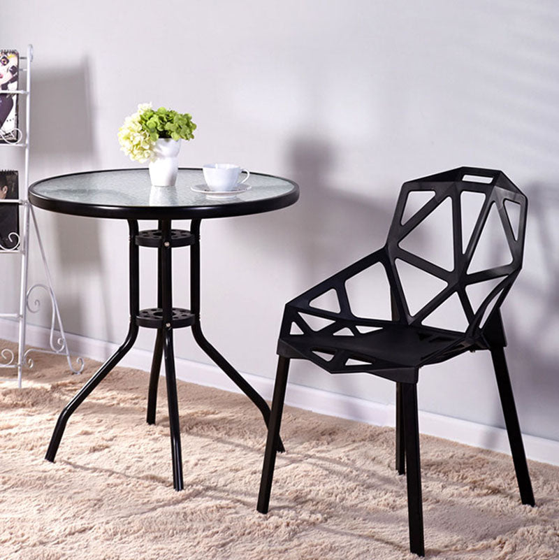 El comedor contemporáneo plástico preside la cocina que cena la silla lateral del brazo
