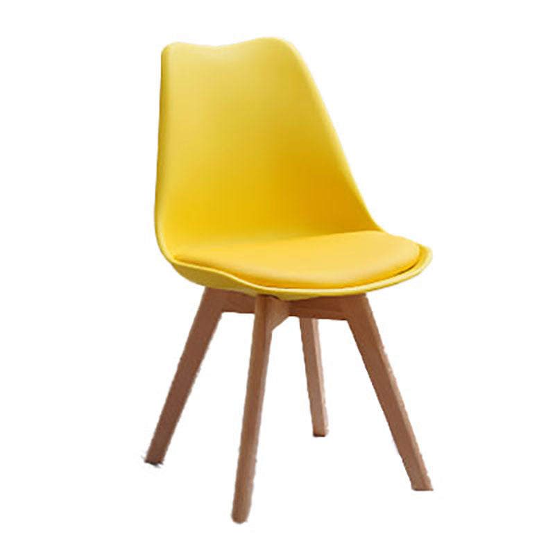 Sedie da cucina in stile contemporaneo sedia laterale senza braccio con gambe in legno