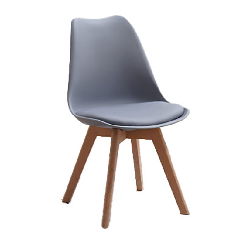 Sedie da cucina in stile contemporaneo sedia laterale senza braccio con gambe in legno