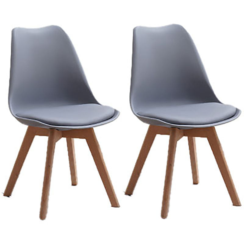 Sedie da cucina in stile contemporaneo sedia laterale senza braccio con gambe in legno