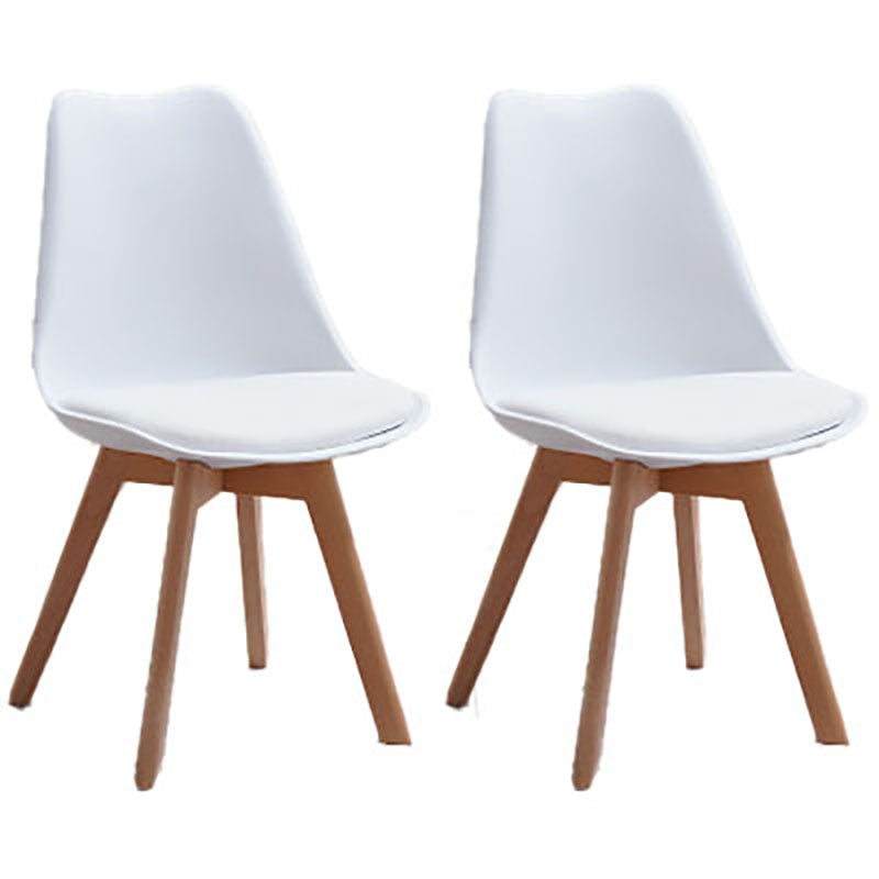 Sedie da cucina in stile contemporaneo sedia laterale senza braccio con gambe in legno